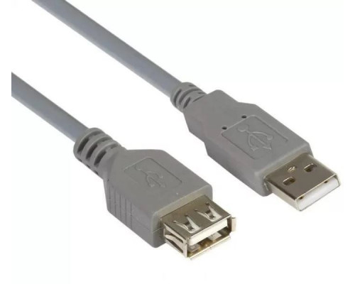 Шнур USB-A штекер - USB-A гнездо 5м (в ПЭ упаковке)