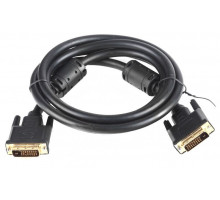 Кабель DVI 1.8 m (DVI-D Dual link, 24 pin, 2 феррита, пакет)