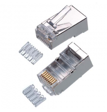 Коннектор RJ-45 FTP (100 шт.) экран (элекс) NETLAN