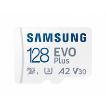 Карта памяти Samsung MicroSD 128GB Class10 Evo Plus + SD адаптер