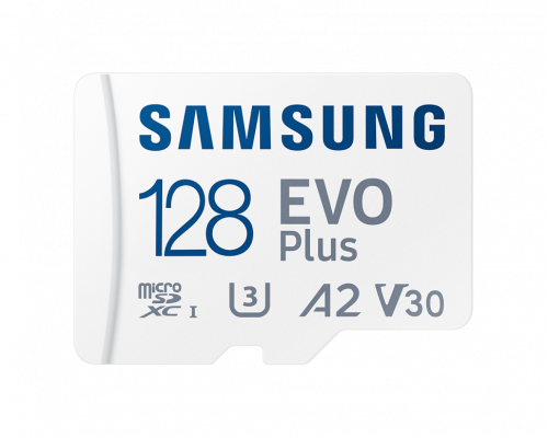 Карта памяти Samsung MicroSD 128GB Class10 Evo Plus + SD адаптер