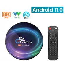 4/32 Андроид G96 Max 8K Android 11 S905X4, 4G+32G (2.4G / 5G  wifi + BT)