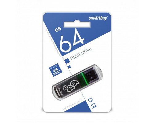 USB 3.0 Флеш-накопитель 64GB SmartBuy Glossy Серый