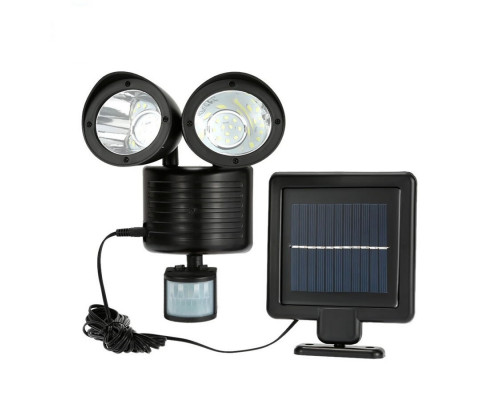 Прожектор солн.Twin Head Solar Security Light22 диода) день ночь,движение