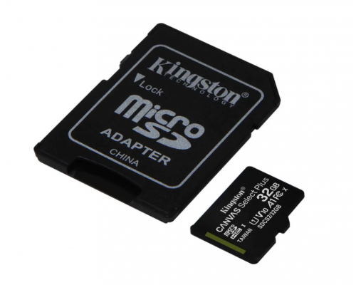 Карта памяти MicroSD 32GB Kingston Class 10 Canvas Select Plus (100 Mb/s)