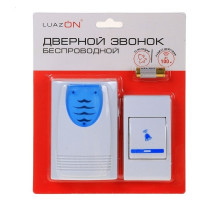 Звонок LuazON LZDV-01, беспроводной, 2хAА (не в комплекте), LR23A, МИКС 1010791