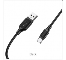 USB кабель Type-C Borofone BX42 Silicone 3,0A (1м) Черный