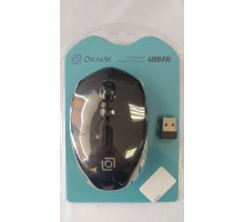 Мышь Oklick 488MW черный/черный оптическая (1000dpi) беспроводная USB (4but)