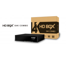 Ресивер HD BOX S4K Combo YouTube S/PDIF, DVB-S/S2/S2X, DVB-T/T2, DVB-C, IPTV