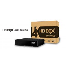 Ресивер HD BOX S4K Combo YouTube S/PDIF, DVB-S/S2/S2X, DVB-T/T2, DVB-C, IPTV