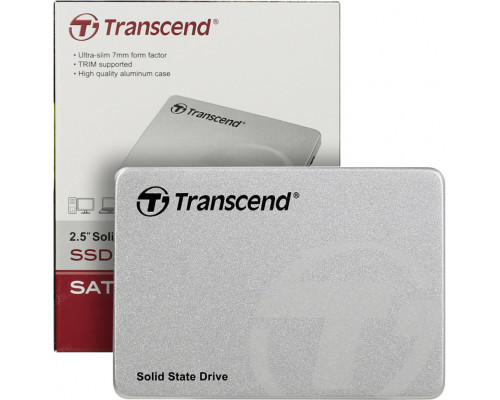 Твердотельный диск 240GB Transcend, 220S, SATA III [R/W - 450/550 MB/s]
