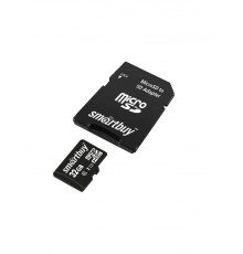 Карта памяти MicroSD 32GB Smart Buy Class 10 + SD адаптер