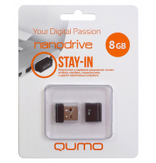 Флеш Накопитель Qumo 8GB Nano Black