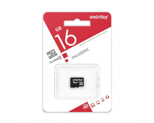 Карта памяти Smartbuy microSDHC 16GB Class4