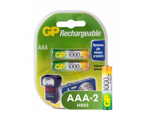 Аккумулятор Ni-Mh GP R03 1000 mAh/2BL