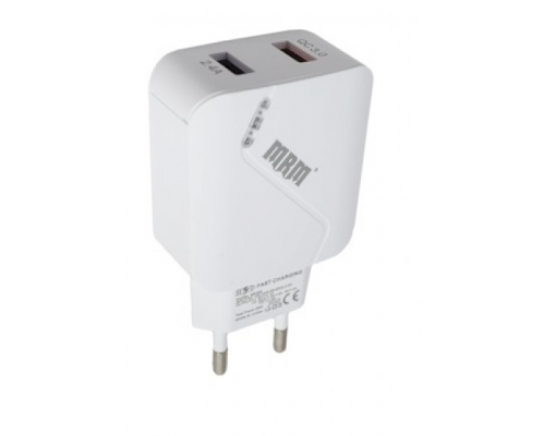 СЗУ 5V/3,1A MRM-819С 2 USB White Fast charding