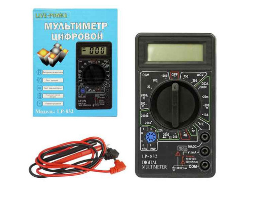 Мультиметр цифровой LP-832 Live-Power