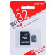 Карта памяти MicroSD 32GB Smart Buy Class 10 + SD адаптер