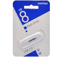 USB 2.0 Флеш-накопитель 8GB SmartBuy Clue Белый