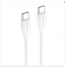 Кабель USB-C to USB-C Borofone BX19 60W/3.0A (1м) Белый
