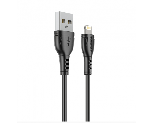 USB кабель Lightning Borofone BX51 2.4A (1м) Черный