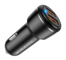 АЗУ Borofone BZ17, 2USB, 3А, QC3.0 (black)