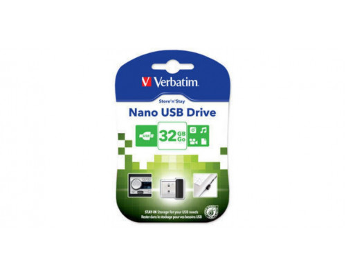 Flash Drive 32G USB 2.0 Verbatim Store N Stay NANO, micro (98130)