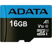 Карта памяти microSD 16GB A-DATA microSDHC Class 10 UHS-I (SD адаптер)