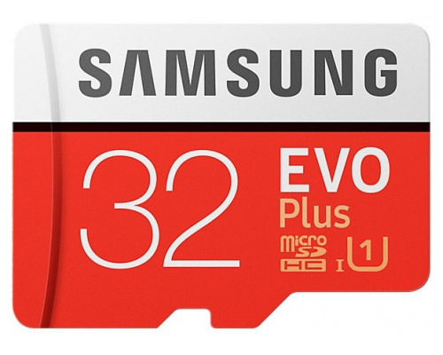 Карта памяти Samsung microSDHC 32GB EVO Plus Class10 UHS-I, w/adapter (MB-MC32GA/RU)