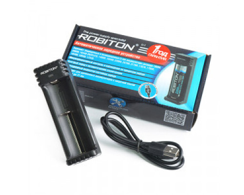 Зарядное устройство Robiton Li-1 для АКБ 10440-18650 ток 0,5А от USB