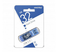 USB 2.0 Флеш-накопитель 32GB SmartBuy Glossy Синий