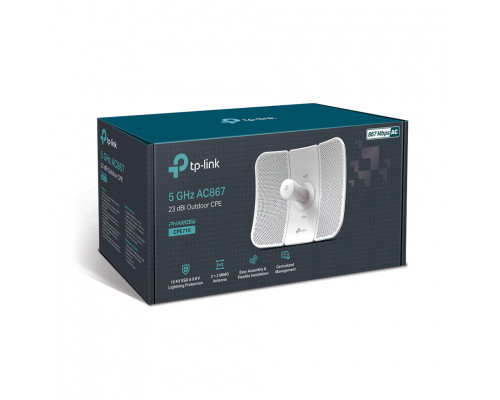 TP-Link PHAROS CPE710 Outdoor 5ГГц 867Мбит/с 23дБи Наружная точка доступа Wi‑Fi стандарта AC