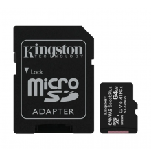 Карта памяти MicroSD 64GB Kingston Class 10 Canvas Select Plus (100 Mb/s) + SD адаптер