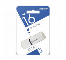 USB 2.0 Флеш-накопитель 16GB SmartBuy Paean Белый