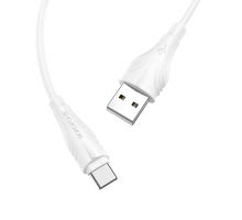 USB кабель Type-C Borofone BX18 3,0A (3м) Белый