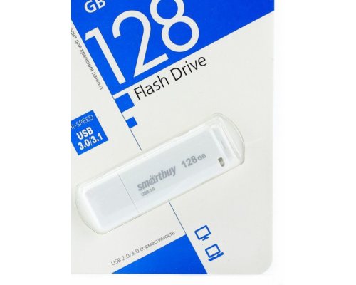 USB 3.0 Флеш-накопитель 128GB SmartBuy LM05 Белый