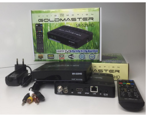 Ресивер GoldMaster SR-525HD Combo CA/Lan/Обучаемый пульт