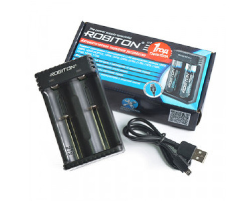 Зарядное устройство Robiton Li-2 для зарядки 2 Li-ion аккумуляторов всех размеров