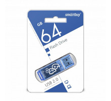 USB 2.0 Флеш-накопитель 64GB SmartBuy Glossy Синий