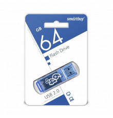 USB 2.0 Флеш-накопитель 64GB SmartBuy Glossy Синий