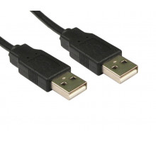 Шнур USB-A штекер - USB-A штекер, длина 1,5м с/ф