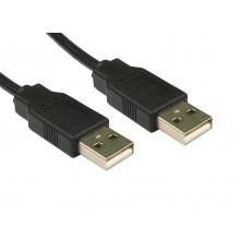 Шнур USB-A штекер - USB-A штекер, длина 1,5м с/ф