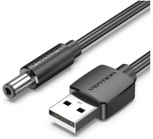 Кабель Vention USB AM/DC-jack 5.5мм M - 1.5м Чёрный