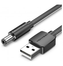 Кабель Vention USB AM/DC-jack 5.5мм M - 1.5м Чёрный