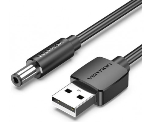 Кабель Vention USB AM/DC-jack 5.5мм M - 1.5м Чёрный