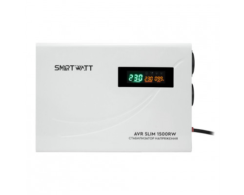 Настенный стабилизатор напряжения SMARTWATT AVR SLIM 1500RW