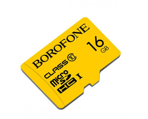 Карта памяти microSD 16GB BOROFONE Class 10