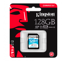 @ Флеш карта SD 128GB Kingston SDXC Class 10 UHS-I U3 V30 Canvas Go 45MB/s