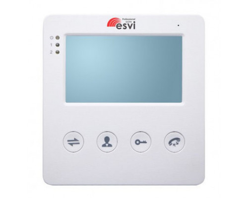 Видеодомофон ESVI EVJ-4" видеодомофон на две вызывные панели, слот microSD