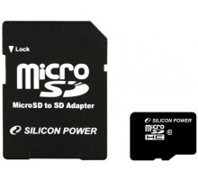 Карта памяти microSD 8GB Silicon Power microSDHC Class 10